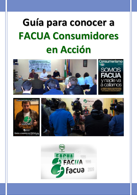 carátula de la guía para conocer FACUA